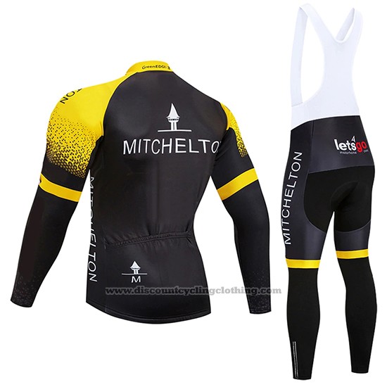 2019 Cycling Jersey Mitchelton GreenEDGE Long Sleeve and Bib Tight